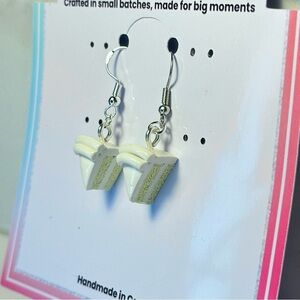 Vanilla Cake Slice(Mini) - Handmade Earrings